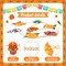 Day of The Dead Decoration Felt Sugar Skull Marigold Flowers Banner (	Orange)